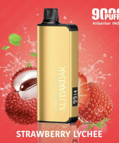 Strawberry Lychee Alibarbar INGOT 9000 Puffs