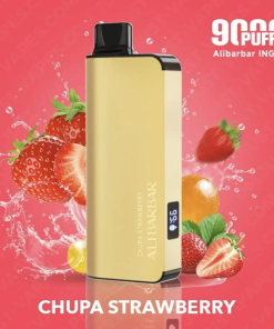 Chupa Chups Strawberry Alibarbar INGOT 9000 Puffs