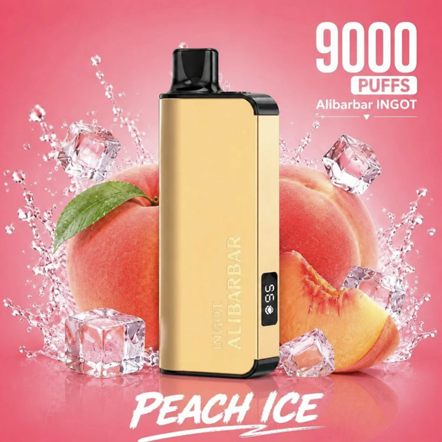 Buy Peach Ice Alibarbar INGOT 9000 Puffs Peach Ice Alibarbar INGOT 9000 Puffs